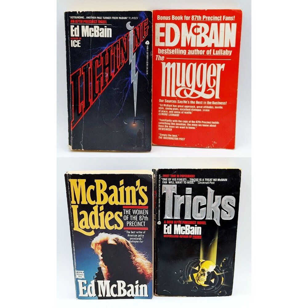 Ed McBain 80s Paperback Novels Books Lot of 4 - 87th Precinct